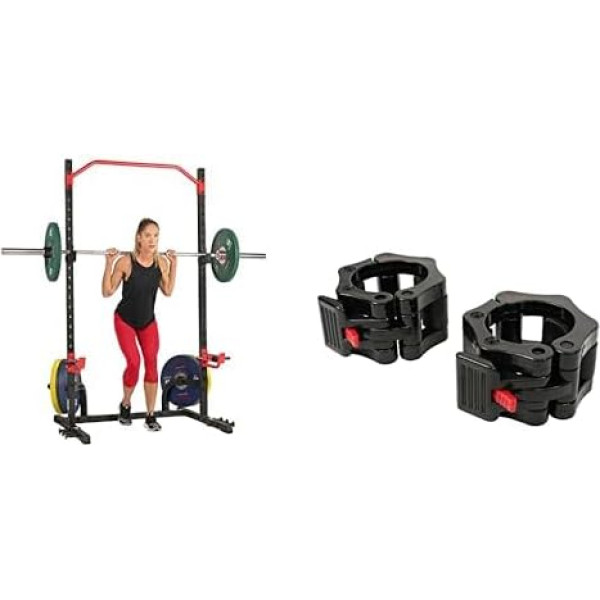 Sunny Health & Fitness Power Zone SF-XF9931 Squatting Position + Shark Clamp Lock Collar NO. 076