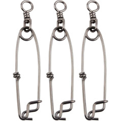 JSHANMEI Long Line Clips Nerūsējošā tērauda āķu jedas zars pakaramais Snap Swivel Float Line Tuna Clip Makšķerēšanas piederumi