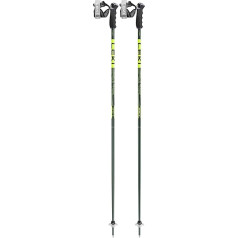 LEKI Detect S Slēpju nūjas pāris Olive Green Dark Olive Neon Yellow 115cm