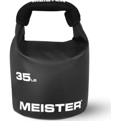 Meister Beast Portable Sand Kettlebell - mīksts smilšu maisiņa svars - 35 lb - melns