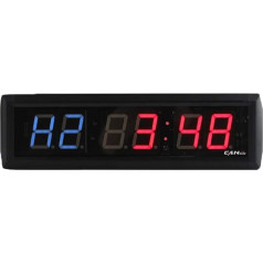 GANXIN 1 inch 6 Digit LED Fitness Clock Custom 7 Segment LED Display for Tabata FGB Mode and Stopwatch Size:34.5 cm*10 cm*4 cm