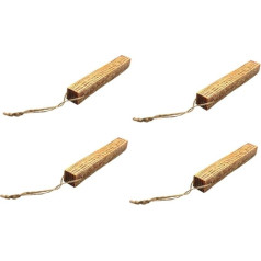 CORHAD Pack of 4 Fired Pine Mint Strips Eco Grilēšanas piederumi āra grilam Dārza grilēšanas piederumi Dārza uguns rīks Grilēšanas piederumi lietošanai ārpus telpām Dabiski ugunsgrēka kurinātāji Aizdedzinātāji Koksne