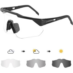KAPVOE Fotohromatiskie fotohromiskie velosipēdu brilles TR90 rāmis vīriešiem Sievietēm caurspīdīgas sporta saulesbrilles Sporta riteņbraukšana MTB riteņbraukšanas brilles Braukšanas sporta brilles Beisbola skriešana