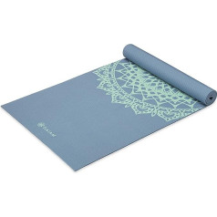 Gaiam jogas paklājs 5 mm biezs neslīdošs visiem jogas, pilates un grīdas treniņu veidiem (172,7 x 61 x 5 mm)