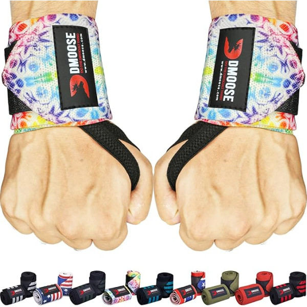 DMoose Powerlifting Wrist Wraps (Championship Grade) I 18