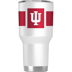 Gametime Sidekicks Indiana Tumbler 30 Oz oficiāli licencēts 18/8 nerūsējošā tērauda dubultsienu vakuumizolācijas UV LED apdrukāts logotips bez sviedru svīšanas saglabā karstu/aukstu - 360 grādi