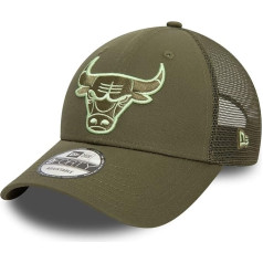 New Era 9Forty Mesh Trucker Cap - NBA Chicago Bulls Olive