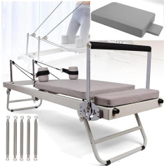 Llchaensc Salokāms Pilates Reformer mašīna mājās Augsta ventilatora sakausējuma atsperes tērauda struktūra 250 kg svara ietilpība spēka treniņiem spēka treniņiem spēka treniņiem