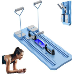 FBJAMZ Foldable Pilates reformer daudzfunkcionāls Pilates fitnesa dēlis, automātiska atsitiena vēdera riteņu trenažieris