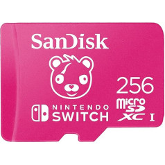 SanDisk microSDXC karte Nintendo Switch Fortnite Edition 256 GB (Nintendo Switch, nolasīšana līdz 100MB/s, ierakstīšana līdz 90MB/s, 30 gadu garantija)