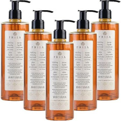 Prija Ginseng Vitalising Liquid Soap - 5 x 380 ml - For Daily Use - Dermatologically Tested - Vegan Friendly - Pack of 5