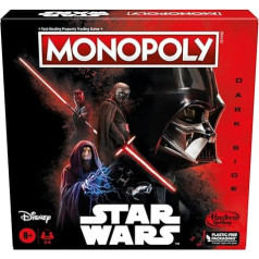 Monopols: Zvaigžņu karu dāvana (angļu valodā): Disney Star Wars Dark Side of Force galda spēle ģimenēm, spēle bērniem, Star Wars dāvana (angļu valodā)