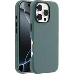 OtterBox Symmetry Series Cactus Leather MagSafe futrālis iPhone 16 Pro, triecienizturīgs, izturīgs pret kritieniem, plāns futrālis, 3X Military Standard Tested, zaļš