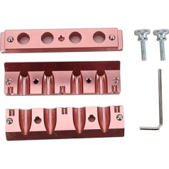 Lipstick Cosmetic DIY Mould, 12.1 mm 4 Holes Dual Use Lipstick Shape Cosmetic Lip Balm Tubes, Beak Type (Rose Gold)