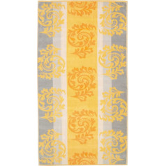 Cawö Hand Towel with Ornamental Design, 100% Cotton, apricot, 80 x 150 cm