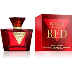 GUESS Seductive Red Tualetinis vanduo moterims, gėlių, vaisių ir gurmaniškų vaisių aromatas, jausmingas, ilgai išliekantis, 75 ml