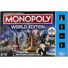 Hasbro B2348102 - Monopoly Here & Now - World Edition - Brettspiel (Latviešu valodā) [UK Import]