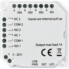 Frient IO modulis | Ieejas/Izejas modulis | Viedā mājas savienojamības modulis | Viedā mājas saskarne vadu ierīcēm | Zigbee | Darbojas ar Homey, Home Assistant un SmartThings