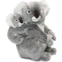 WWF WWF16898 Pasaules Dabas Fonds Plüsch Koala Mutter mit Baby, reālistiski veidota plūša sieviete, apmēram 28 cm liela un brīnišķīga, Mehrfarbig