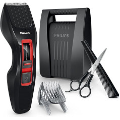 Philips HAIRCLIPPER Series 3000 HC3420/83 Rasierer und Haarschneider, wiederaufladbar, Schwarz, Rot, 0,5 mm, 2,3 cm, 4,1 cm, Edelstahl, 60 min.