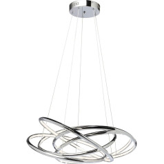 Kare Design Lukturis Saturn LED, hromēts, lukturis, lukturis, alumīnija, alumīnija, ar augšējo malu, 120x75x75 cm (H/B/T)