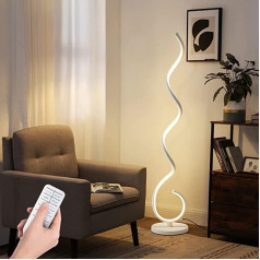 LMiSQ LED stāvlampa Dzīvojamā istaba 150 cm 48 W stāvlampa Dimmable Modern Floor Lamp, 1H taimeris un atmiņas funkcija, 3500 K - 6000 K stāvlampa Dimmable ar tālvadības pulti LED stāvlampa guļamistabai,