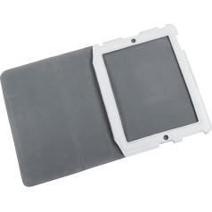 Apple iPad 3 ādas futrālis baltā krāsā