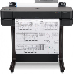 Designjet t630 24 collu printeris 5hb09a lielformāta printeris