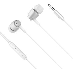 In-ear austiņas ar mikrofonu B1 baltas krāsas