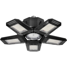 RIGEL LED saliekamā 5 spārnu darbnīcas lampa, E27 55W, 6500K, 4950lm