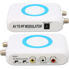 PUSOKEI RF modulators, RCA uz RF modulators, HD VHF demodulatora pārveidotājs CATV sistēmai, RF koaksiālais pārveidotājs, atbalsta NTSC formāta izvadi