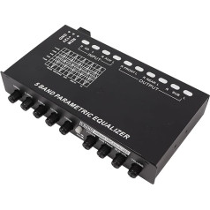 Car Stereo Equalizer, Car Audio Equalizer Adjustable 5-Band Precision EQ Tuning Crossover Graphical Amplifier Equalizer