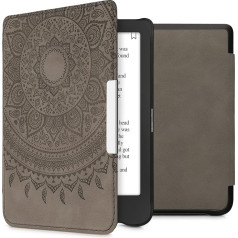 kwmobile Korpuss saderīgs ar Tolino Shine 3 Case - Mākslīgās ādas pārvalks - Indian Sun Grey