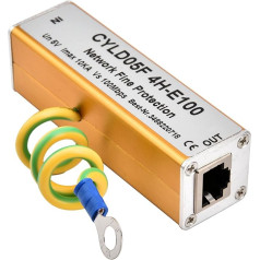 RJ45 RJ11 adapteris Ethernet tīklam ¡§1 Pārsprieguma aizsardzība Thunder Deflector Protection 5V monitoringa sistēmām, drošības barošanas avots