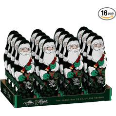 Nestlé After Eight šokolādes Ziemassvētku vecītis no piparmētru šokolādes, Ziemassvētku vecītis ar tumšo šokolādi, 16 gab. (16 x 85 g)