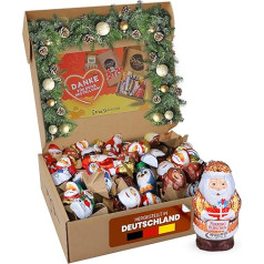 Genussleben Christmas Box - Festive Chocolate Figures in Mix - 500 g - The Gift for Christmas