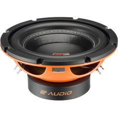 1 x Bass Face GT Audio GT-SW8/4 Zemfrekvences skaļrunis 20 cm 200 mm 8 collas 100 W RMS 200 W Max dubultā spole 4+4 Ohm DVC dubultā balss spole bagāžnieka vākam