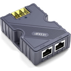 EDUP 150W GigE pasīvais PoE inžektors Starlink ar aizsardzību pret pārspriegumiem un ESD, paredzēts Dishy V2 Pin Assignment 48-57V / 3A 10/100/1000M