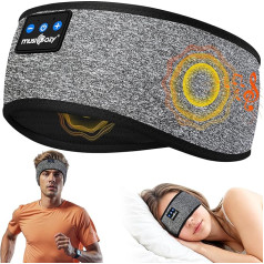 Miegam austiņas Bluetooth 5.4, miega austiņas Bluetooth 5.4, miega austiņas austiņas sporta austiņas miega grupa ar atskaņošanas laiku 16+STD/HiFi Stereo mūzikas dāvana sānu miega laikā / vīriešiem / sievietēm / tēvam / mātei