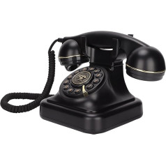 VBESTLIFE Antīkais tālrunis, elegants modes Eiropas retro tālrunis mājas birojam, kafejnīcai, bāra dekorēšanai Fiksēts digitālais Vintage tālrunis Classic European Retro Landline