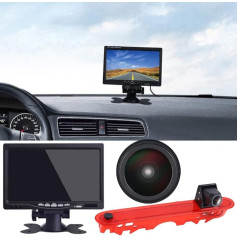 Dynavsal 1280 x 720 pikseļu Super HD auto bremžu gaismas atpakaļgaitas kameras komplekts ar 7 collu LCD monitoru, nakts redzamības atpakaļgaitas kameras nomaiņa Mercedes-Benz Citan Tourer W415 Micro Camper/Renault