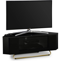 Centurion Supports Soportes de Vergleich y Techo para TV Hampshire Corner Freundlich Gloss Black mit schwarzem Kontrast Strahl-Thru Fernfreundlich Tür 26