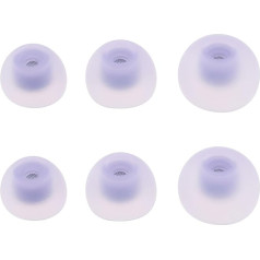 3 pāri 6 gab. rezerves ausu aizbāžņi, kas saderīgi ar Samsung Galaxy Buds 2 R177 Purple S/M/L3 izmēriem