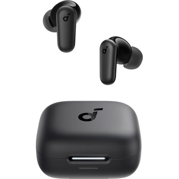 soundcore P30i by Anker Noise Cancelling Earbuds, smarte Geräuschunterdrückung, kraftvolle Bässe, 45h Spielzeit, 2-in-1 Case und Handyständer, IP54, kabellose Kopfhörer, Bluetooth 5.4(vispārīgi lietojams)