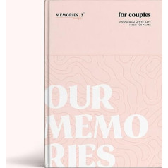 Memories2Make® Challenge Book for Couples, 32 Dates Behind Scratch Fields, Vairāk kvalitatīva laika un intimitātes, Bucketlist Couples, Relationships, Gift Idea Ziemassvētki, Jubileja, Dzimšanas diena