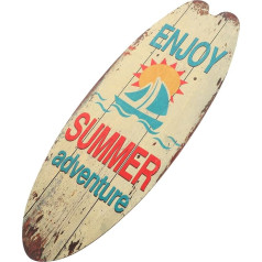 VICASKY Surfboard Koka zīme Āra apdare Mājas apdare Jūras apdare Jūras apdare Piekaramais Surfboard Havaju salu apdare Pludmales zīmes Āra Surfboard plāksnes apdare Vasaras tēma Puses dekorēšana