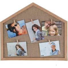 HAB & GUT -FR057- Koka mājiņas rāmis ar 5 tapām 44 x 46 cm Kolāžas Galerija Foto līnija
