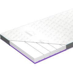 eazzzy Topper Deluxe Clima Control izmērs 120 x 200 x 9 cm, matrača virskārta ar atvēsinošu efektu, atvēsinoša divpusēja virskārta, elpojošs matrača virskārtas matracis, Oeko-Tex sertificēts
