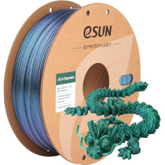 eSUN Chameleon PLA filaments 1,75 mm, spīdīgs 3D printeru PLA filaments, krāsu gradienta maiņas precizitāte +/- 0,05 mm, 1 kg spole, 3D printeriem, Polaris