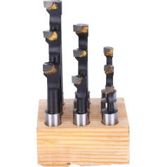 9 gabalu urbjmašīnas komplekts 1/2 F1 tipa ātrgriezējtērauda CNC virpošanas instrumentu turētājs ar pamatni CNC virpām